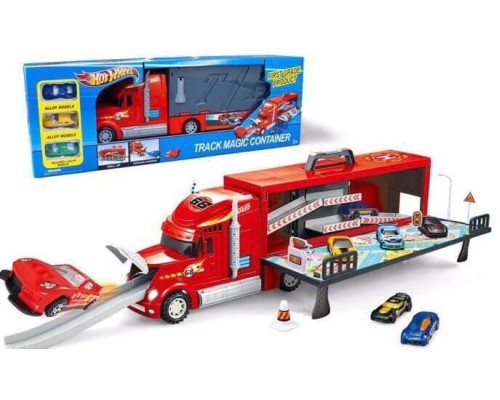 Грузовик Hot Wheels с машинками