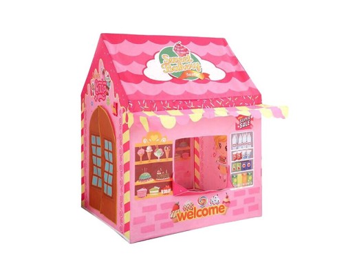 Детская игровая палатка для девочек Play Tent (розовая)