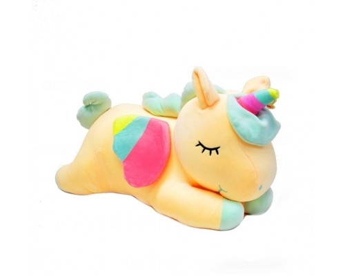 Мягкая игрушка «Спящий единорог в жёлтом цвете» 