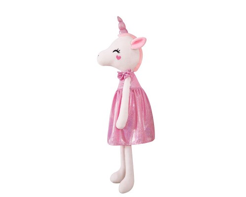 Мягкая игрушка «Единорог в платье» (розовый цвет)
