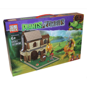 Конструктор PRCK Plants vs. Zombies арт. 69301 «Погром на ферме»  301 дет.
