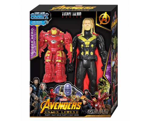 Коллекционные фигурки Avengers Titan Hero «Тор и Халкбастер»  