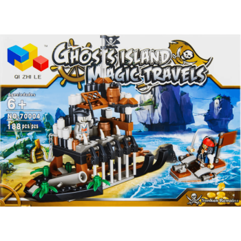 Конструктор QI ZHI LE Ghosts Island Magic Travels арт. 70004 «Тайна затонувшего корабля» 188 дет.