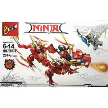 Конструктор Bozhi Ninja арт. 189-1 «Красный дракон»  207 дет. 	