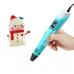 Ручка ЗD PEN-2 набор с пластиком и адаптером в голубом цвете