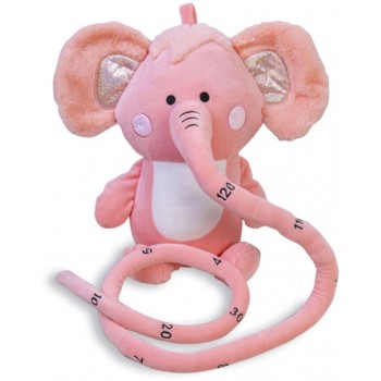 Мягкая игрушка-ростомер "Розовый слон"