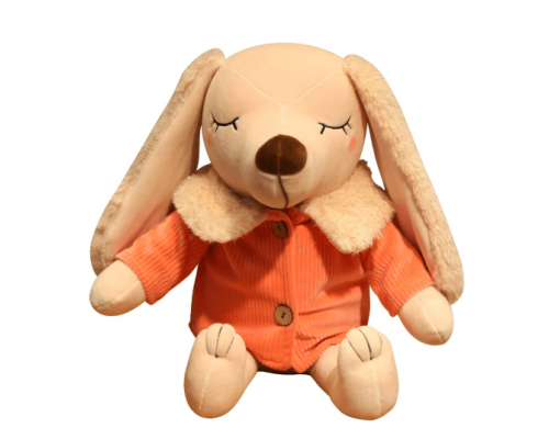 Мягкая игрушка «Собака с длинными ушками в оранжевом» 