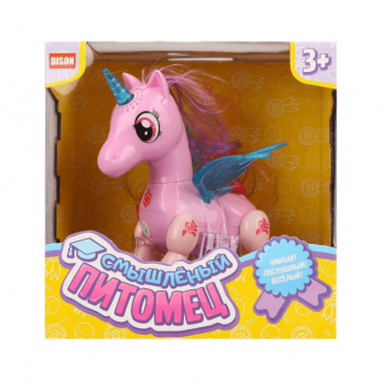 Интерактивная игрушка арт. Е5599-8 «Смышлёный питомец. Единорог в розовом цвете» 