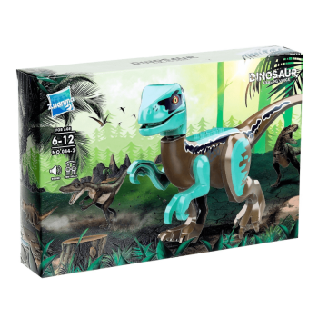 Конструктор Zuanma Dinosaur analog voice арт. 044-2 «Велоцираптор» 