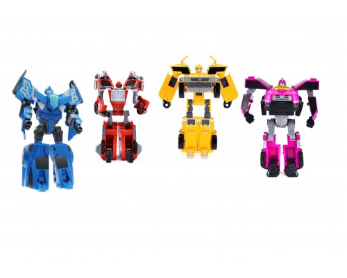 Набор из 4-ех роботов-трансформеров «Минифорс»: Вольт, Сэмми, Люси, Макс