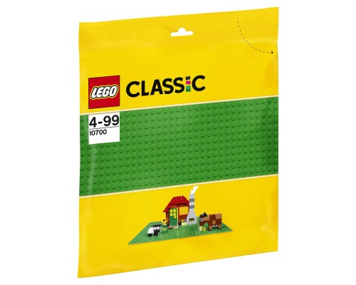 Конструктор LEGO Classic Строительная пластина зеленого цвета 10700