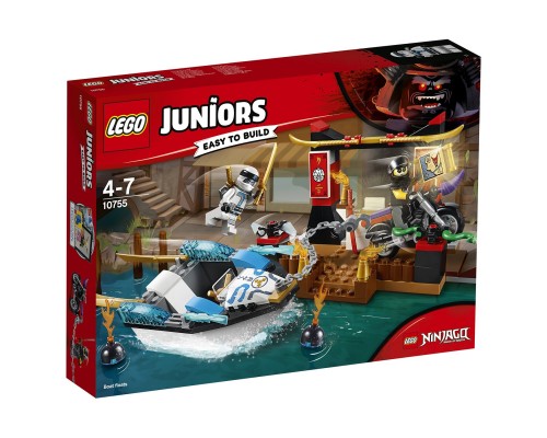 Конструктор LEGO Погоня на моторной лодке Зейна Juniors 10755