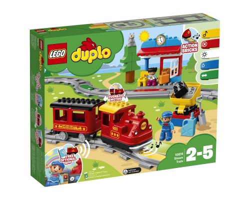 Конструктор Lego duplo Поезд на паровой тяге Арт. 10874, 59 дет.