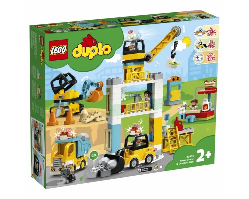 Конструктор LEGO DUPLO Башенный кран на стройке 10933