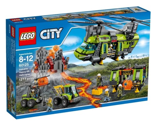 Конструктор Lego City Тяжёлый транспортный вертолёт «Вулкан» 60125