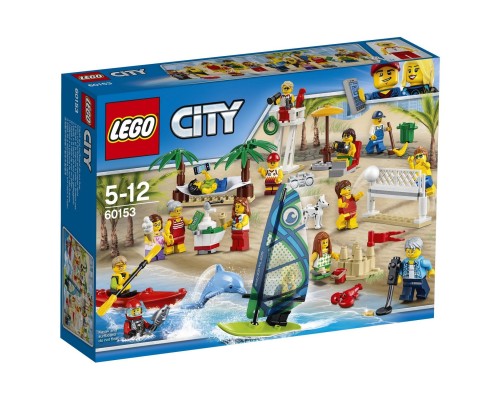 Конструктор LEGO City Town Отдых на пляже - жители LEGO CITY 60153