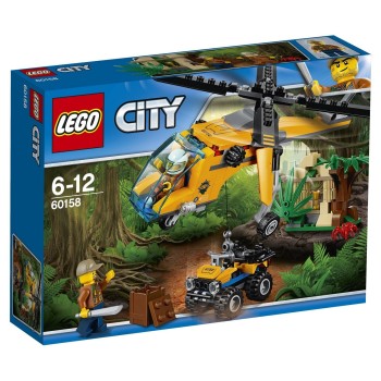 Конструктор LEGO City Грузовой вертолёт исследователей джунглей 60158