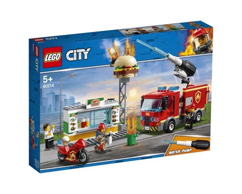 Конструктор LEGO City Fire Пожар в бургер-кафе 60214