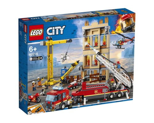 Конструктор LEGO City Fire Центральная пожарная станция 60216