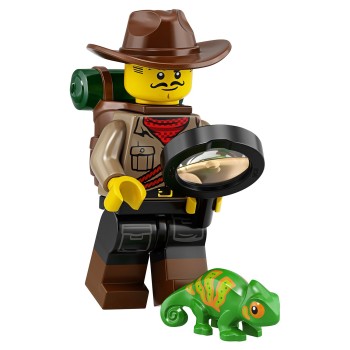 Конструктор LEGO Minifigures Серия 19 Путешественник с хамелеоном