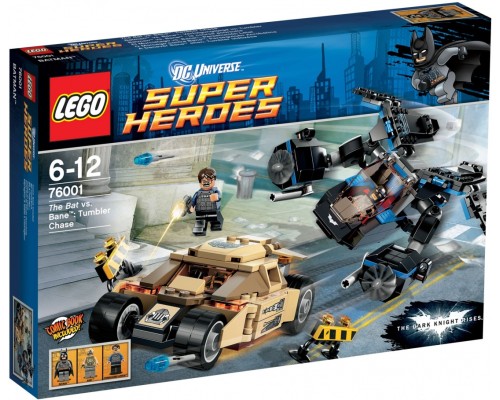 Конструктор LEGO DC Comics Super Heroes "Бэт" против Бэйна - погоня за "Тумблером" 76001