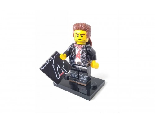 Lego Минифигурка фаната рок-группы "Алиса" в косухе