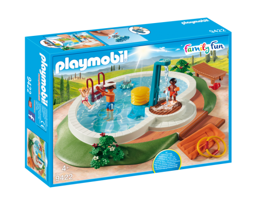 Конструктор Playmobil Летний отдых: бассейн с душем, арт.9422, 40 дет.
