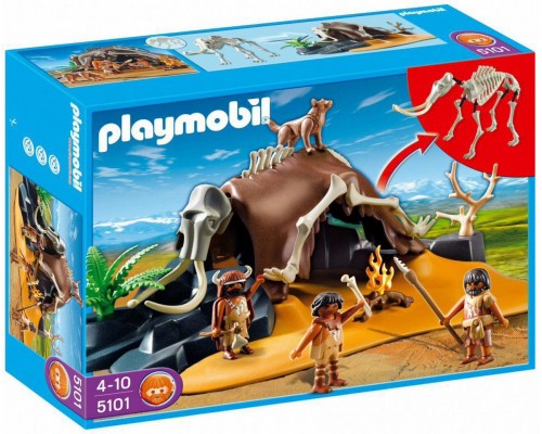 Конструктор Playmobil Скелет мамонта и охотники, арт.5101, 9 дет.