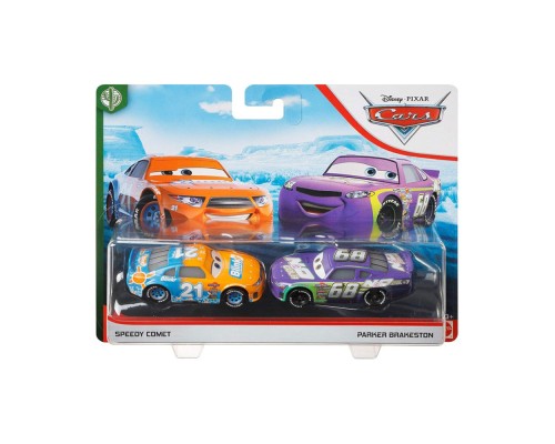 Mattel тачки Спиди Комет № 21 и Паркер Питстоп № 68