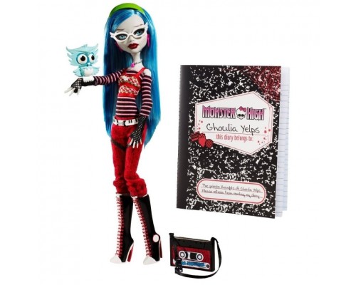Кукла Monster High Ghoulia Yelps Doll with Pet Owl Sir Hoots A Lot