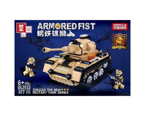 Конструктор Танк Armored Fist- Кулак войны 377 дет.