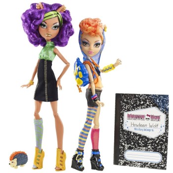 Кукла Mattel Monster High Action Figure Doll 2Pack Gift Set Werewolf Twin Sisters Clawdeen Howleen Wolf