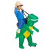 Надувной костюм динозавра "Наездник" детский (рост 120-150 см.)