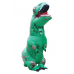 Надувной костюм динозавра для взрослого T-REX зеленый (Рост 150-190 см)