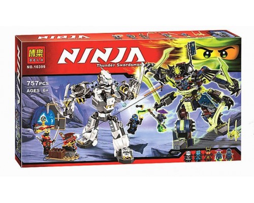 Конструктор BELA Ninja 10399 Битва Механических Роботов, 757 деталей