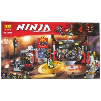 Конструктор BELA Ninja 10804 Штаб-квартира сынов Гармадона, 558 дет.