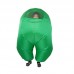 Воздушный надувной костюм для детей Among Us Зеленый, детский пневмокостюм 110-150 см. Карнавальный наряд на хэллоуин, костюмизированную вечеринку