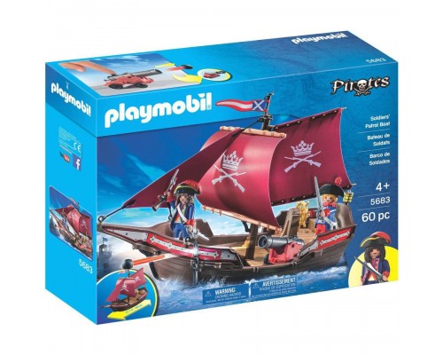 Конструктор Playmobil  Патрульный корабль англичан, арт.5683, 60 дет.