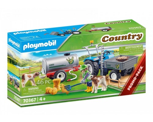 Конструктор Playmobil Ферма: Трактор с цистерной, арт.70367, 46 дет.