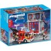 Конструктор Playmobil Пожарная станция с пожарной машиной, арт.9052, 130 дет.