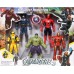 Набор игровых фигурок Мстители (Капитан Америка, Человек Паук, Росомаха, Халк, Железный человек)