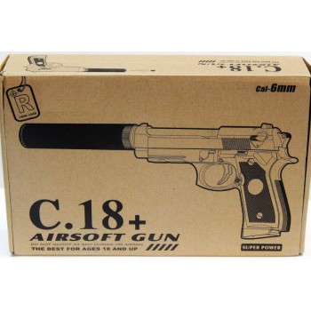 Пистолет Airsoft Gun C.18+