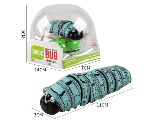 Игрушка гусеница Magic bug арт. 9910A-F (голубая)