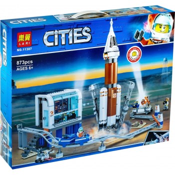 Конструктор Lari Cities Ракета для запуска в далекий космос арт.  11387 873 детали