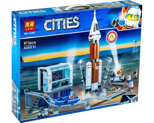 Конструктор Lari Cities Ракета для запуска в далекий космос арт.  11387 873 детали