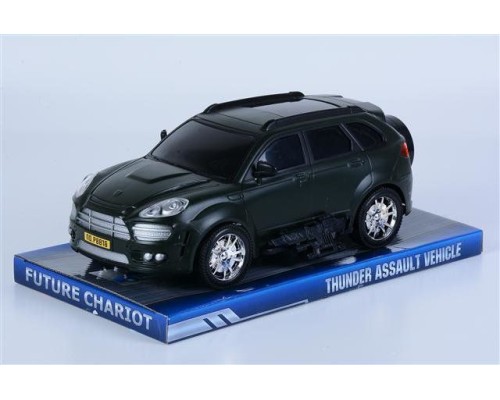 Машинка Porsche Cayenne на батарейках со светом и звуком (темно-зеленая)