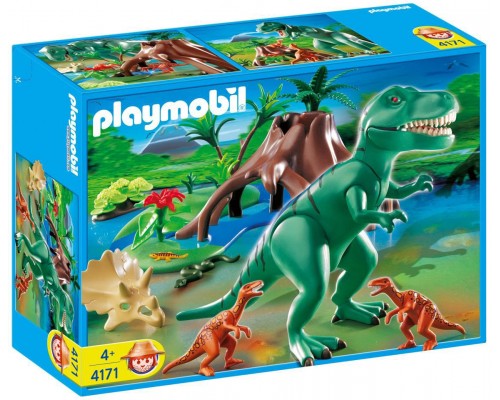 Конструктор Playmobil Зелёный Тирекс Динозавры арт.4171, 20 дет.