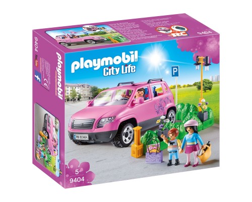 Конструктор Playmobil Семейный автомобиль с парковкой, арт.9404, 68 дет.