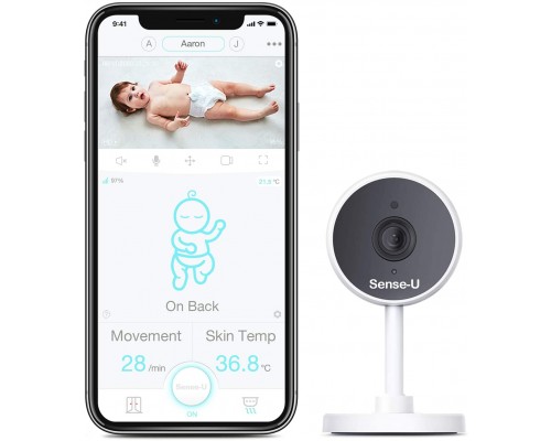 Sense-U Video Baby Monitor with 1080P HD Video Camera, 2-Way Audio, Night Vision, Background Audio & Motion Notifications