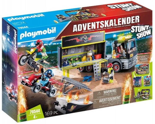 Конструктор Playmobil  Адвент календарь: Шоу каскадеров, арт.70544, 169 дет.